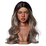 Real lady 159cm Hカップ R13ヘッド シリコン製ドール 宣伝画像はROS-MAX機能付き 白シャツ姿のリアルドール 巨乳 美人ラブドール