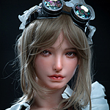 Real lady 159cm Hカップ R13ヘッド シリコン製ドール 宣伝画像はROS-MAX機能付き 白シャツ姿のリアルドール 巨乳 美人ラブドール