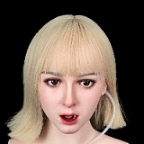 Real lady 159cm Hカップ R13ヘッド シリコン製ドール 宣伝画像はROS-MAX機能付き 白シャツ姿のリアルドール 巨乳 美人ラブドール