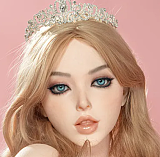 Irontechdoll 165cm Gカップ S27ヘッド フルシリコン製ラブドール ROS口開閉機能付き ホワイトファーの欧米風ドール 巨乳ラブドール