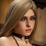 Real lady 159cm Hカップ R13ヘッド シリコン製ドール 宣伝画像はROS-MAX機能付き 白シャツ姿のリアルドール 巨乳 美人ラブドール