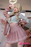 ヒョウ柄ビキニのリアルドール ミニスカドール
