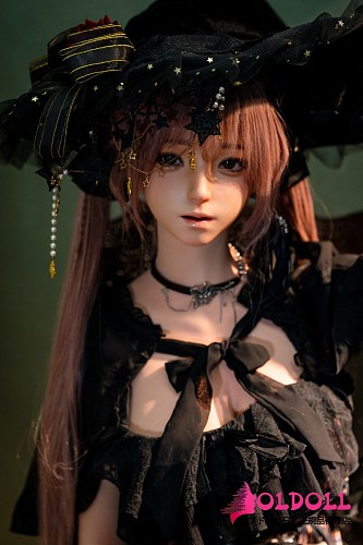 YFDOLL 156cm リアル皮膚版 巨乳Iカップ ヘッド#霜降（Shuangjiang） シリコンラブドール デコルテの開いたドレス×黒ストッキング 魔女デボラ風 美人ラブドール