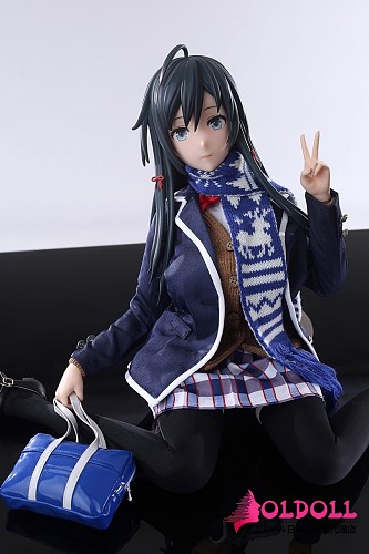 【先行予約、9月発送予定】Otaku Doll  雪ノ下雪乃  65cm 3kg  Puヘッド+シリコンボディ ラブドール JK制服 黒髪ロングミニドール