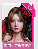 イチゴ園（Strawberry Garden） 158cm Gカップ 晚樱wanying-メイク②ヘッド シリコンヘッド+stpeボディ 巨乳系セクシーダッチワイフ ミルク柄のメイド風コスチュームリアルドール
