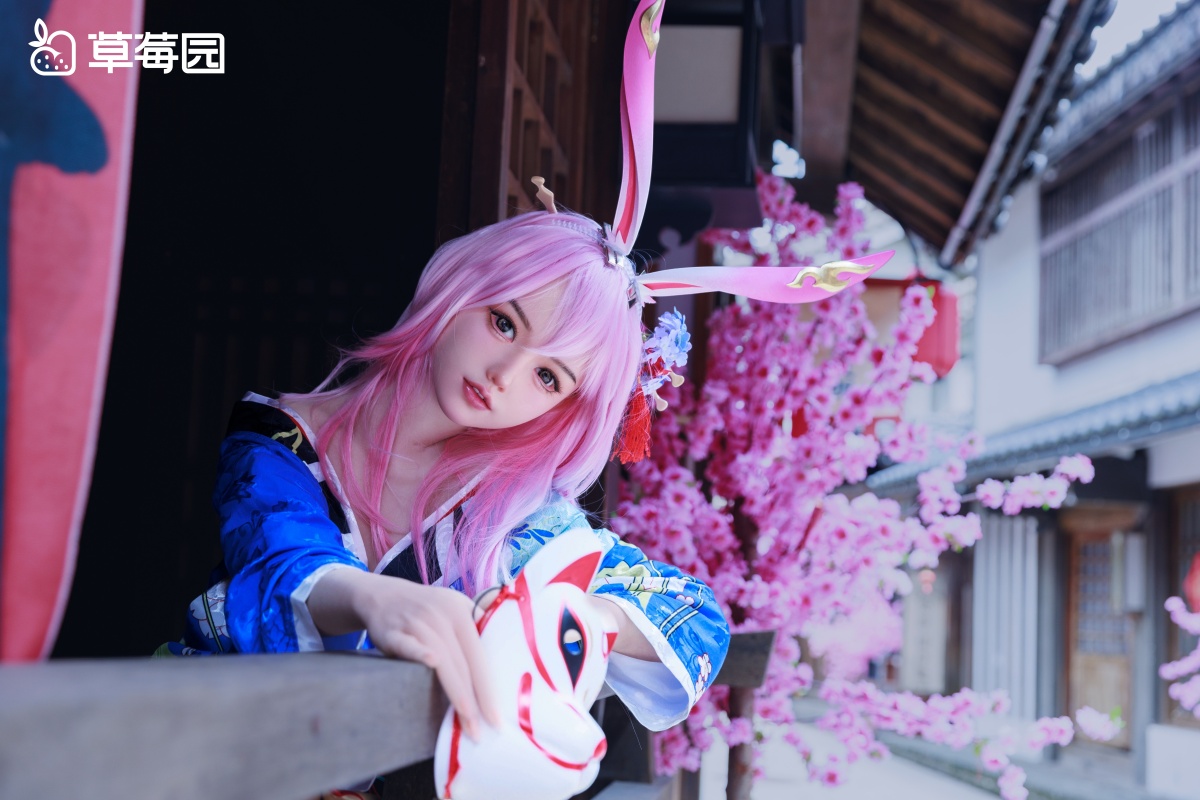 ピンクウィッグコスプレドール