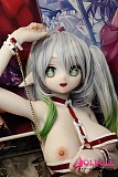 美少女ラブドール赤坂香织ヘッドのフェイスディテール
