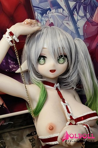 ElsaBabe アニメドール 140cm AHR015 赤坂香织(Akasaka Kaori)ヘッド 材質選択可能 シルバーヘア美少女ラブドール レースストラップランジェリー