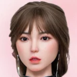 Art-doll 軽量化リアル皮膚ボディ163cm Dカップ 幸也(xingye)ヘッド ブルーのタイトワンピース×ホワイトのショール 清楚系ラブドール