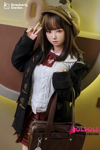 イチゴ園（Strawberry Garden） 149cm Bカップ 白桃baitaoヘッド フルシリコンドール 学園風スタイルのJK風ドール 清楚系ドール 可愛いドール 制服コスプレドール