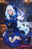 フリーナ風デザインのコスプレドール全身ショット
