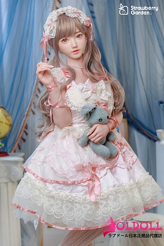 イチゴ園（Strawberry Garden） 149cm Bカップ 萌果mengguo-メイク②ヘッド フルシリコンドール ロリータ風ドレス美少女ドール 可憐でお姫様の等身大人形