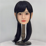 J cute ろり系シームレスドール 最新作144cm Aカップ+AGD38 遥(はるか)ヘッド ROS口開閉機付き オレンジトップスコーデ 清楚系美少女ラブドール