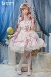 イチゴ園（Strawberry Garden） 149cm Bカップ 萌果mengguo-メイク①ヘッド フルシリコンドール ちびゾンビのコスプレドール 道士風衣装ラブドール