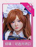 イチゴ園（Strawberry Garden） 149cm Bカップ 萌果mengguo-メイク②ヘッド フルシリコンドール ロリータ風ドレス美少女ドール 可憐でお姫様の等身大人形