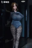 イチゴ園（Strawberry Garden） 159cm Cカップ 萌奈mengnai-メイク②ヘッド シリコン製ラブドール 艶感のあるピンクのバニースーツのバニーガールドール 制服人形