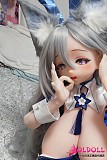 ダッチワイフ 猫耳 巨乳 アニメ風ラブドール 诹访部晴香
