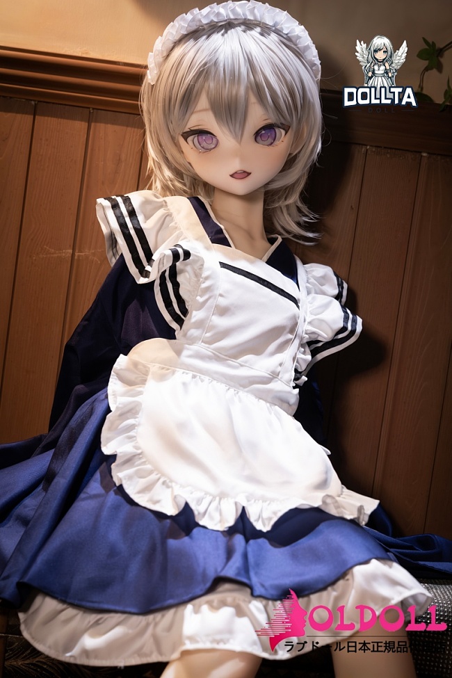DOLLTA アニメドール 132cm AAカップ 凛 (Rin)ヘッド シリコン頭＋TPE体 メイド風セーラー衣装の等身大貧乳系アニメドール