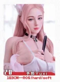 【お客様の撮影写真】Doll Senior 168cm Fカップ ヘッド#1霓裳(nichang) 清楚系 ラブドール 白ミニスカート姿の眼鏡美少女 等身大モデル