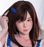 FUDOLL シリコンヘッド単品  頭のみ 宣伝画像と同じメイク 眉毛と睫毛植毛加工あり 等身大リアルラブドール m16ボルト