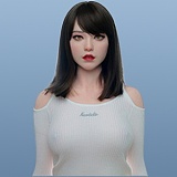 Real lady 159cm Hカップ R1ヘッド シリコン製ドール 宣伝画像はROS-MAX機能付き 欧米風ドール メッシュランジェリースタイルの巨乳ラブドール