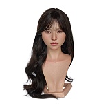 Real lady 159cm Hカップ R22 Eliaヘッド シリコン製 欧米風ドール オレンジワンピースのグラマラス美女