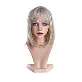 Real lady 159cm Hカップ R22 Eliaヘッド シリコン製 欧米風ドール オレンジワンピースのグラマラス美女
