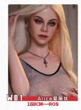 Doll Senior リアル皮膚ボディ165cm Cカップ ヘッド#28夢(Meng) 清楚系 ラブドール 白ワンピース姿の閉じ目美少女ドール