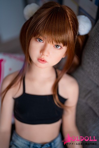 J cute 137cm バスト平 AGB08衣音ヘッド フルシリコン製 美少女ラブドール 黒キャミが似合う華奢体型の等身大ドール