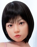 J cute AGD02紬ヘッド 149cm バスト平 シリコン製リアルドール ボーダー柄キャミが映える清楚系ラブドール