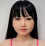 J cute 137cm バスト平 AGB08衣音ヘッド フルシリコン製 美少女ラブドール 黒キャミが似合う華奢体型の等身大ドール