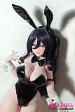 バニーガール衣装のアニメドール 正面ビュー
