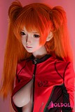 赤いツインテールが特徴のコスプレドール
