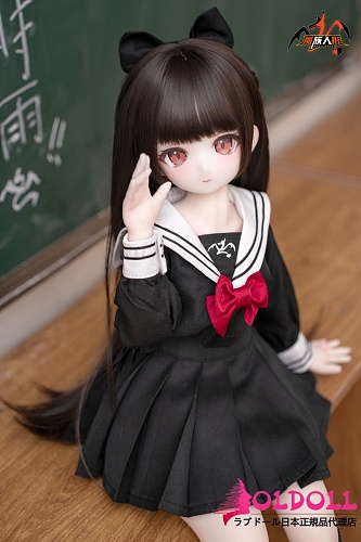 MOZU DOLL 1/3ドール 三分 时雨(Sylvia)ちゃん【SR級】 セーラー風のブラック制服の二次元キャラクタードール ミニタイプフィギュア ソフトビニール製頭部 シリコン製ボディ 【宣伝画像と同じ制服も付属】
