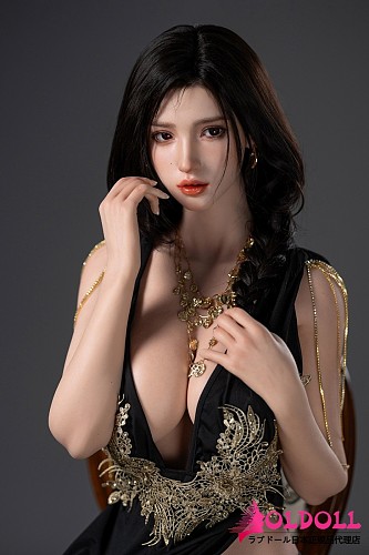 TOP-CYDOLL 168cm Fカップ  Lillianメイク②ヘッド ブラック×ゴールドのスリットドレスが映える巨乳ラブドール 気品あふれる美人系リアルドール