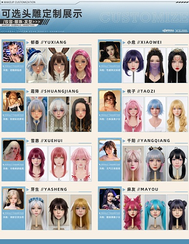 【オーダーメイド専用ページ ご希望のキャラクターと同じデザイン可能】YFDOLL ヘッドとボディ自由に組合 フルシリコン製リアルラブドール