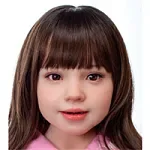 J cute AGD02紬ヘッド 149cm バスト平 シリコン製リアルドール ピンクビキニとヘッドホン姿の清楚系ラブドール