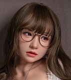 Jiusheng doll  153cm Dカップ ＃124B Eleanorヘッド ros口開閉機能付き 超軽量化ドール リアルスキンボディ 知的なメガネ姿美少女ダッチワイフ
