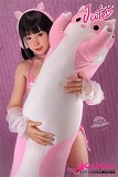 J cute AGD02紬ヘッド 149cm バスト平 シリコン製リアルドール ピンクビキニとヘッドホン姿の清楚系ラブドール