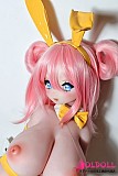 可動ボディ仕様の等身大ドール着座画像

