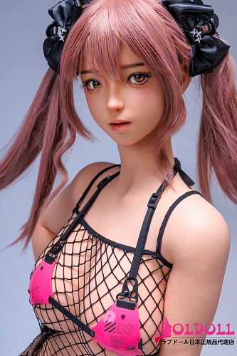 YFDOLL 160cm Eカップ リアル皮膚版 ヘッド#霜降(Shuangjiang) 鮮やかなピンク色のツインテールヘアの個性的美少女ドール