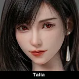 TOP-CYDOLL 170cm Cカップ Rowanヘッド フルシリコン製欧米風美人スタイルリアルドール ブラックメッシュスタイルの美人ラブドール