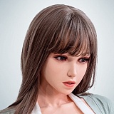 【20号】人造人(RZRDOLL) 163cm Eカップ Delux-​究極版Rメイクボディ 若依(ruoyi)ヘッド 口開閉機能選択可能 シリコン製 デートドレス＆タイトブラックドレス 美人ラブドール
