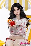 レッドビキニを着用したリアルドール 正面ビュー
