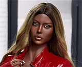 Irontechdoll 164cm Eカップ S40 ROS MAXヘッド フルシリコン製 欧米風ドール ブラックトップスとクラッシュ網タイツの巨乳ラブドール