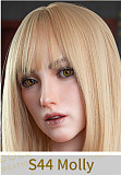 Irontechdoll 164cm Eカップ S40 ROS MAXヘッド フルシリコン製 欧米風ドール ブラックトップスとクラッシュ網タイツの巨乳ラブドール