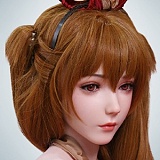 【20号】人造人(RZRDOLL) 163cm Eカップ Delux-究極版Rメイクボディ 若依(ruoyi)ヘッド 口開閉機能選択可能 シリコン製 美人ラブドール 白キャミソールとレーススカートが映える上品な人妻系ドール