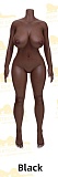 Irontechdoll 164cm Eカップ S13 ROS MAXヘッド フルシリコン製 巨乳ラブドール ブラックホルターネックワンピースが映える欧米風ドール