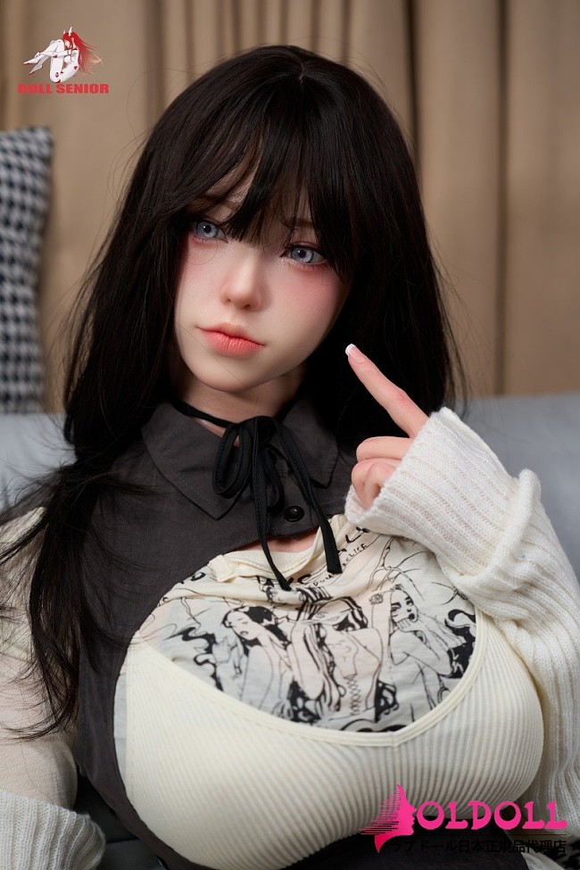Doll Senior リアル皮膚ボディ165cm Fカップ ヘッド#27 凛紗(Linsha) フルシリコン製 白ニット×黒ストッキングの美人ラブドール