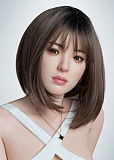 【20号】人造人(RZRDOLL) 163cm Eカップ Delux-究極版Rメイクボディ 若依(ruoyi)ヘッド 口開閉機能選択可能 シリコン製 美人ラブドール 白キャミソールとレーススカートが映える上品な人妻系ドール